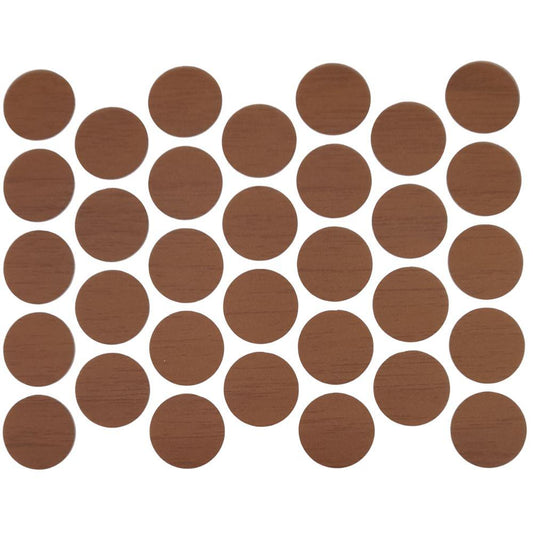 Cache-Vis Adhésif - Noyer foncé 18mm