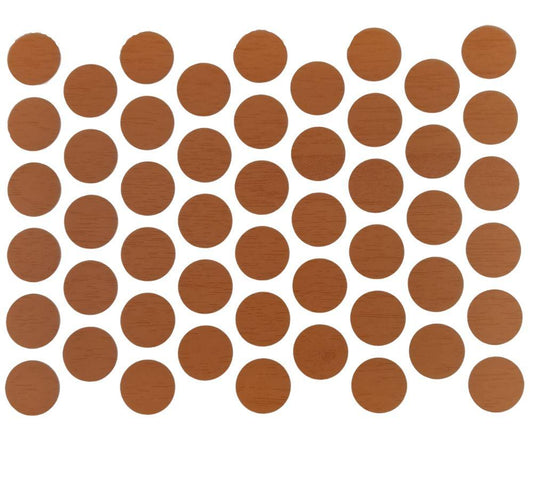 Cache-Vis Adhésif - Noyer italien 14mm