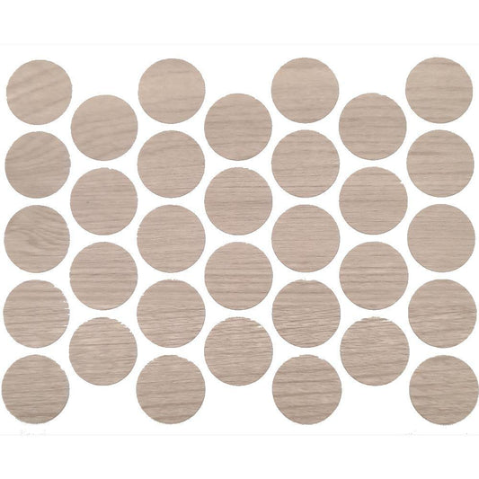 Cache-Vis Adhésif - Pin blanc 18mm