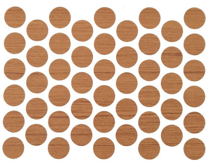 Cache-Vis Adhésif - Teck 14mm