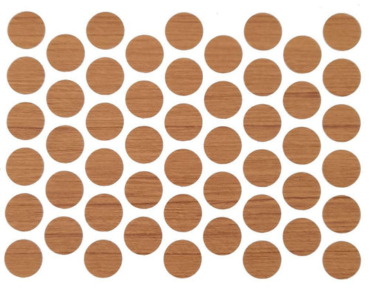 Cache-Vis Adhésif - Teck 14mm