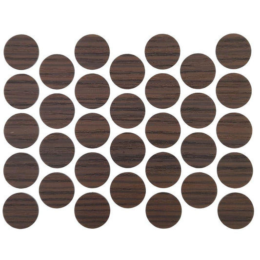 Cache-Vis Adhésif - Zebrano foncé 18mm