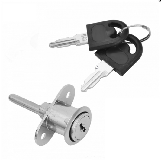 Cylindre de serrure centrale 19x20mm, Chrome