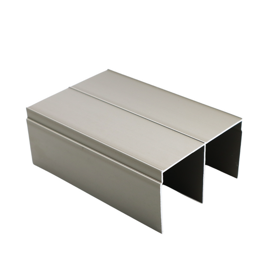 Double Top Aluminum Track 560cm - Champagne Anodisé