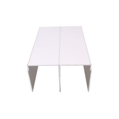 Double Top Aluminum Track 560cm - Argent Anodisé