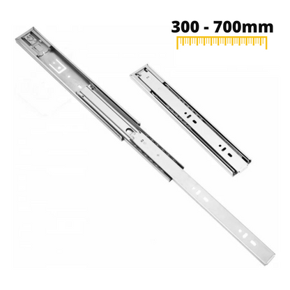 Ensemble de coulisses pour tiroir Push to Open - Rainure 45mm (gauche et droite), H45