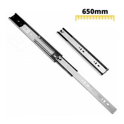 Coulisses pour tiroir verrouillage automatique - Rainure 45mm (gauche et droite), H45