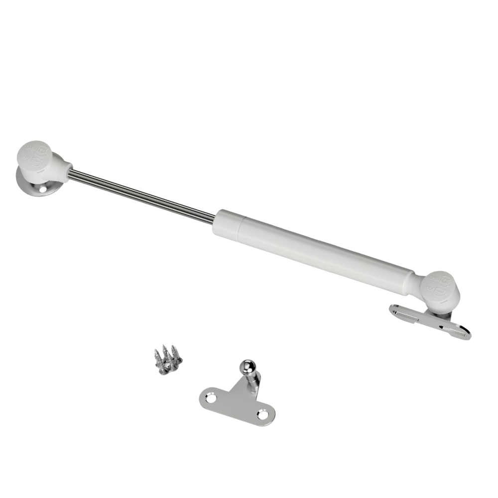 Verin de porte à gaz 250mm - 50N - Blanc