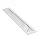 Grilles d'aération en Aluminium 480x80mm - Argent