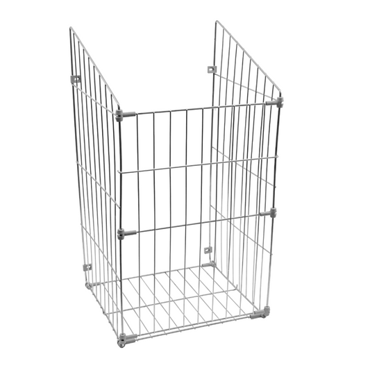 Panier à linge 50cm - Chrome