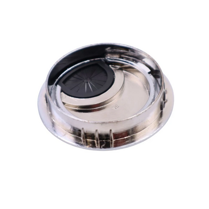 Passe-câble en métal avec trou en caoutchouc 60mm - Chrome