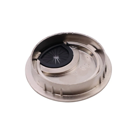 Passe-câble en métal avec trou en caoutchouc 60mm - Satin