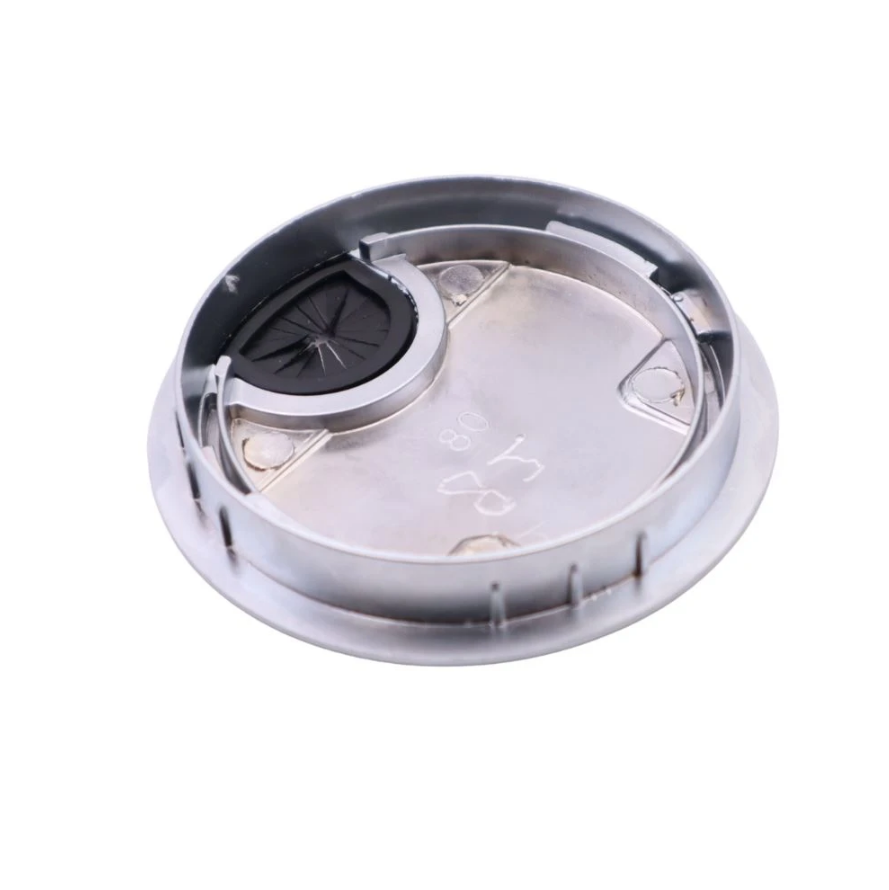 Passe-câble en métal avec trou en caoutchouc 80mm - Argent