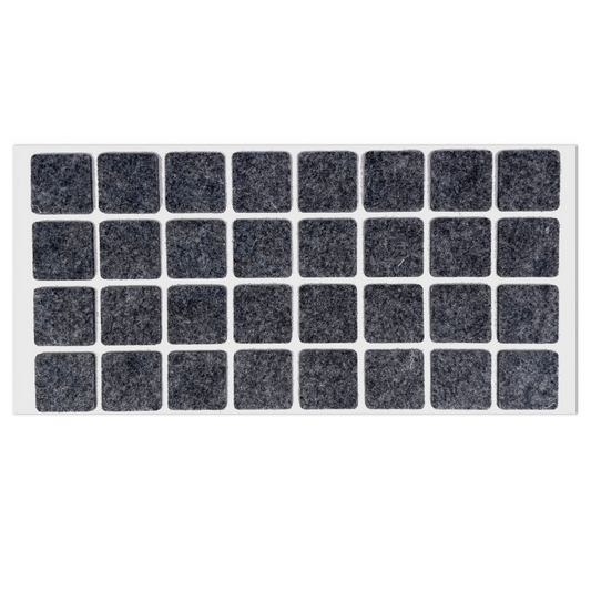 Patin feutre auto-adhésif 25x25mm - Gris