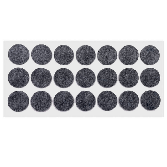 Patin feutre auto-adhésif 30mm - Gris