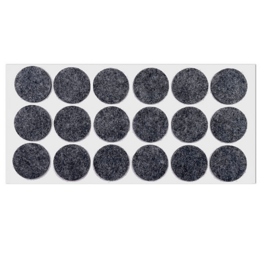 Patin feutre auto-adhésif 35mm - Gris
