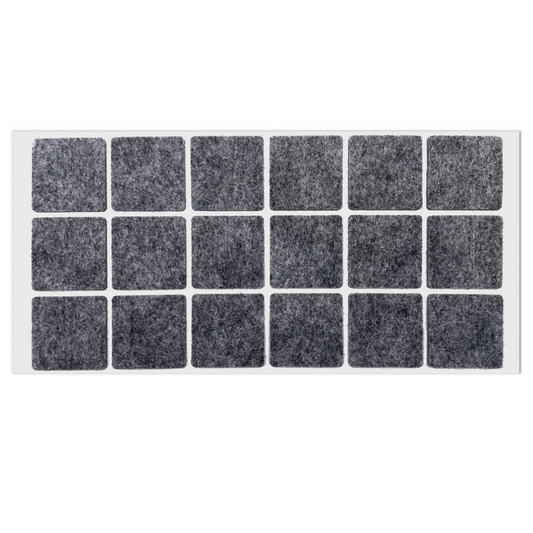 Patin feutre auto-adhésif 35x35mm - Gris