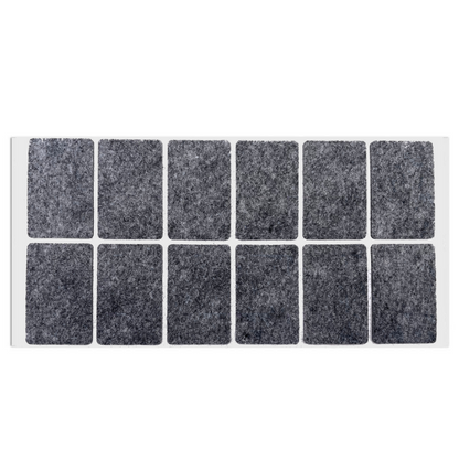 Patin feutre auto-adhésif 35x55mm - Gris