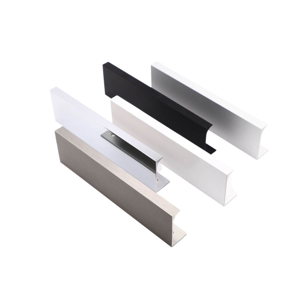 Poignée profilée Edge 128mm (Longueurs totales 148mm) - Aluminium