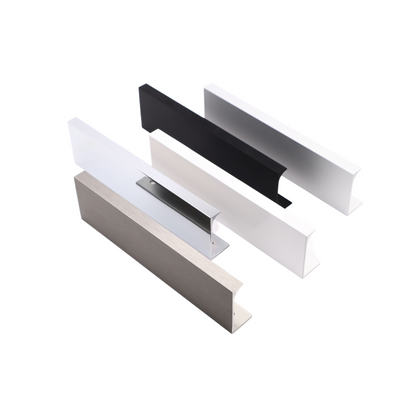 Poignée profilée Edge 128mm (Longueurs totales 148mm) - Aluminium