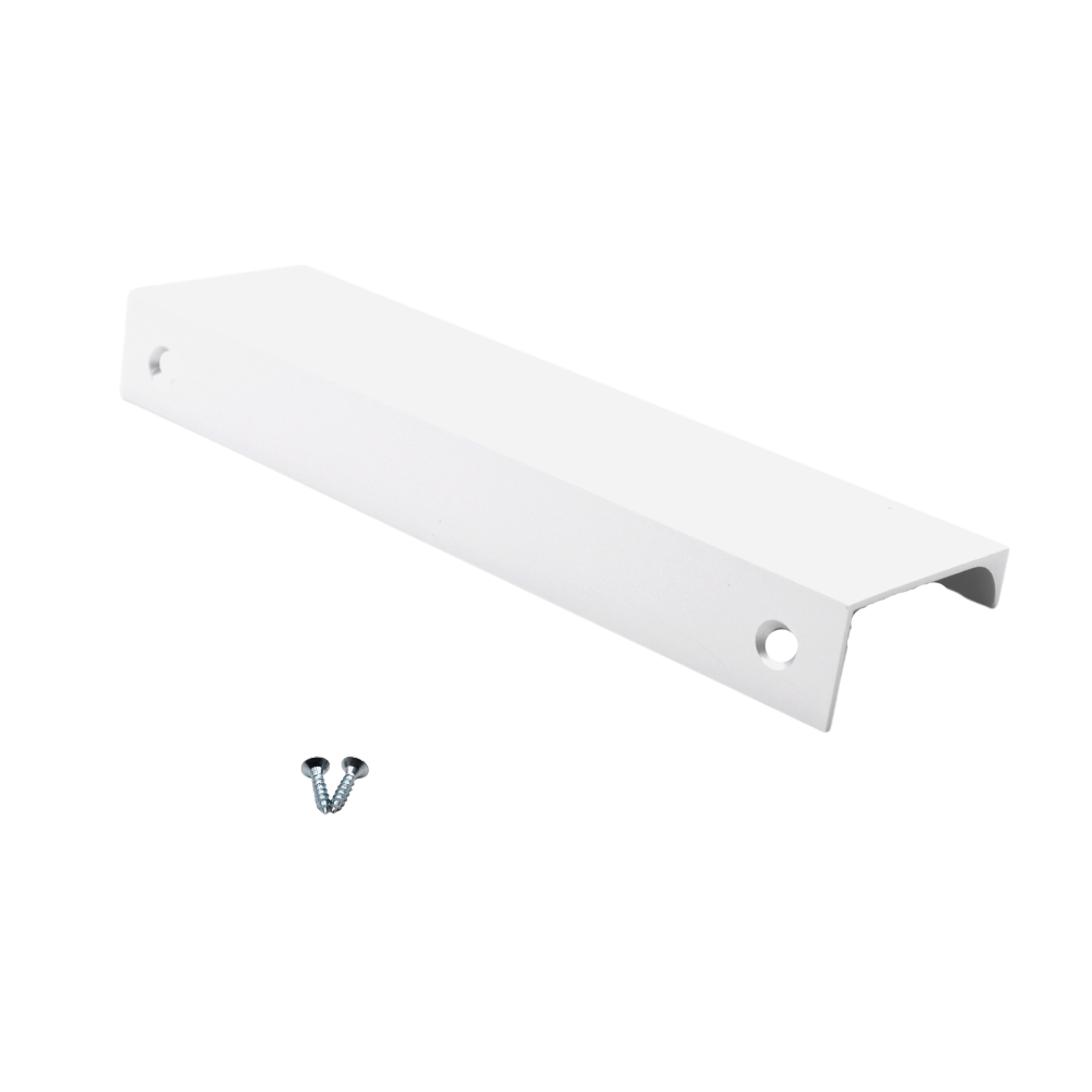 Poignée profilée Edge 128mm (Longueurs totales 148mm) - Blanc