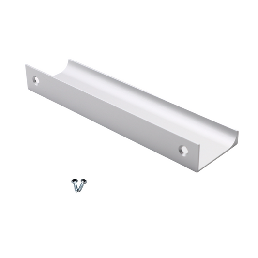 Poignée profilée Edge 128mm (Longueurs totales 148mm) - Aluminium