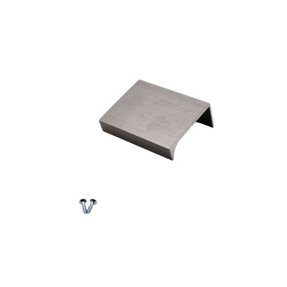 Poignée profilée Edge 32mm (Longueurs totales 52mm) - Acier brossé