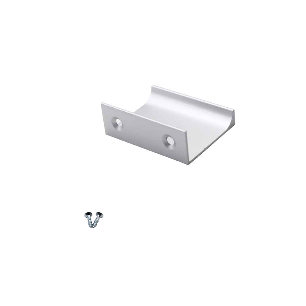 Poignée profilée Edge 32mm (Longueurs totales 52mm) - Aluminium