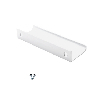 Poignée profilée Edge 96mm (Longueurs totales 116mm) - Blanc
