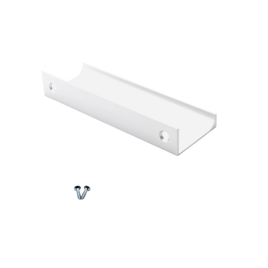 Poignée profilée Edge 96mm (Longueurs totales 116mm) - Blanc