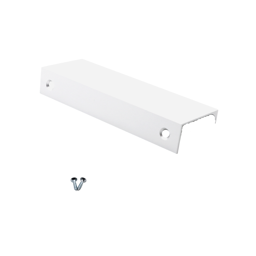 Poignée profilée Edge 96mm (Longueurs totales 116mm) - Blanc
