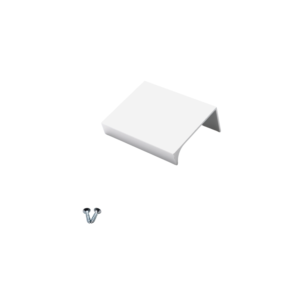 Poignée profilée Edge 32mm (Longueurs totales 52mm) - Blanc