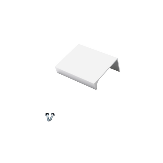 Poignée profilée Edge 32mm (Longueurs totales 52mm) - Blanc