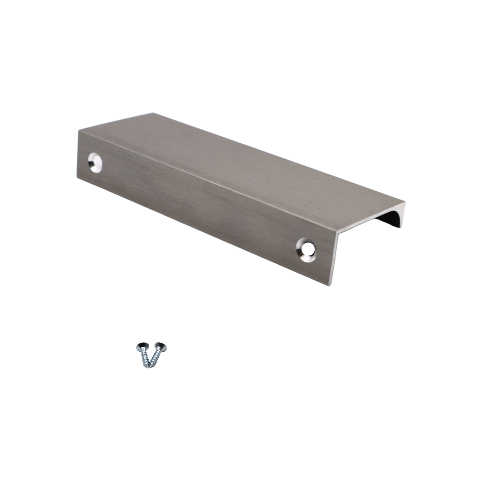 Poignée profilée Edge 96mm (Longueurs totales 116mm) - Acier brossé