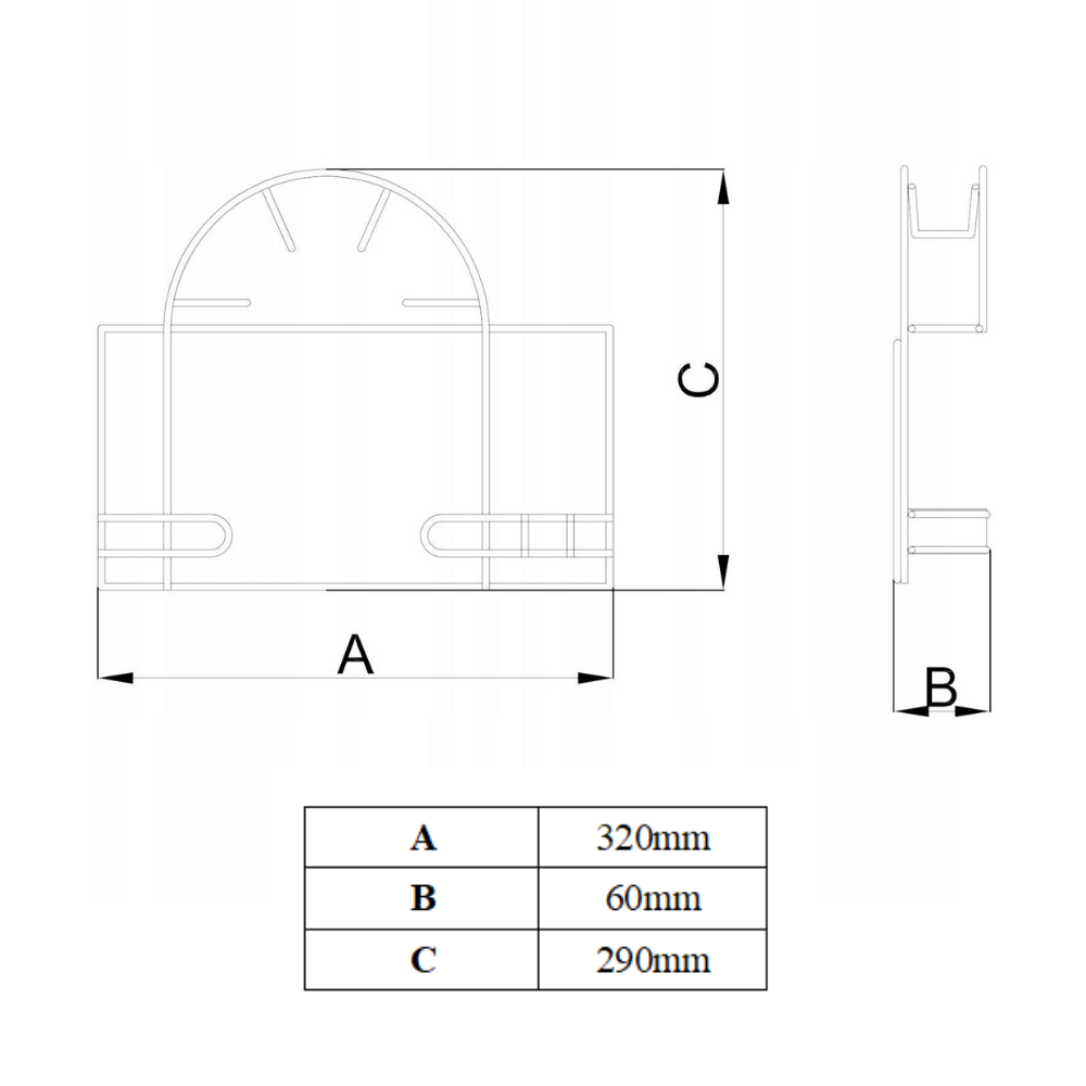Porte-tuyau d'aspirateur en argent - Petit - Anthracite