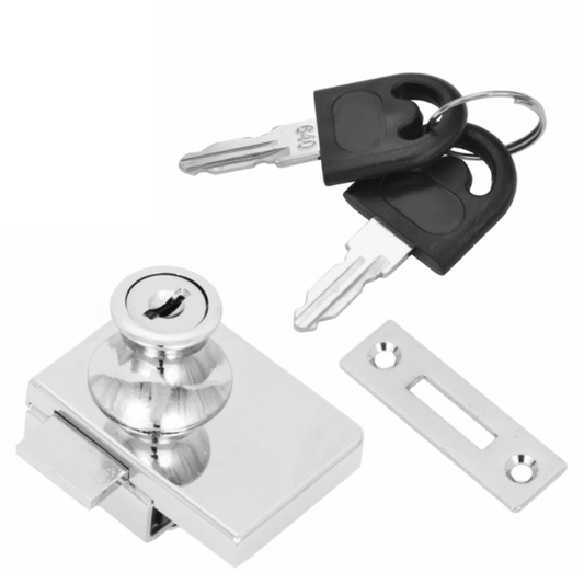 Serrure pour portes en verre double