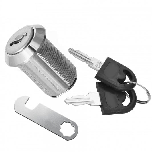 Verrou de boîte aux lettres avec plaque à came à crochet 19x25mm, chrome