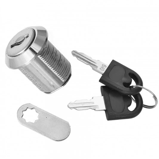 Verrou de boîte aux lettres avec plaque à came droite 19x20mm, chrome