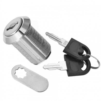 Verrou de boîte aux lettres avec plaque à came droite 19x25mm, chrome