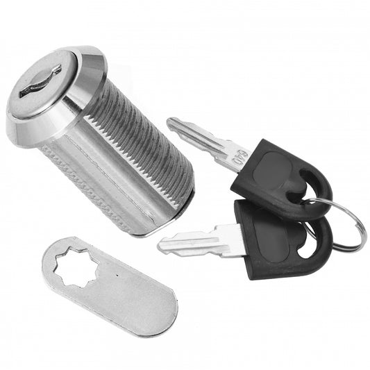 Verrou de boîte aux lettres avec plaque à came droite 19x30mm, chrome