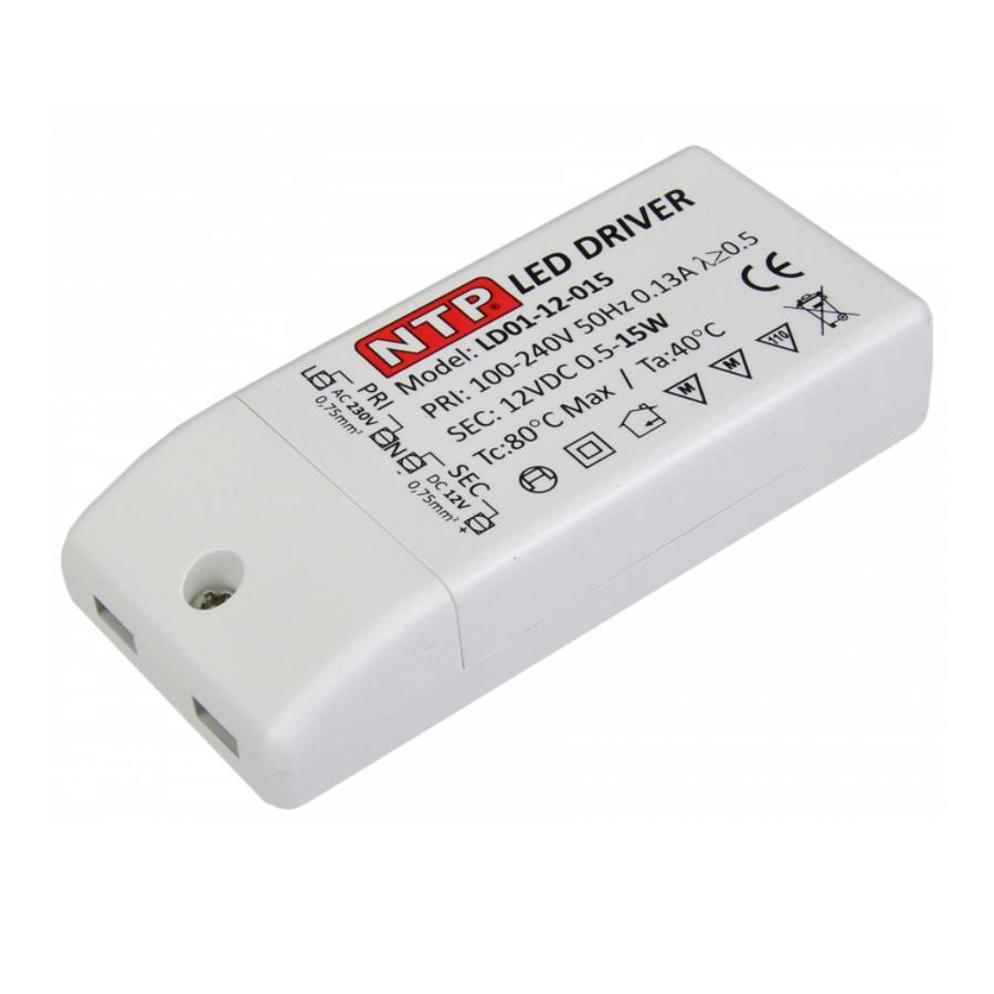 Alimentation d'éclairage LED (pas de câblage) NTP 15W 