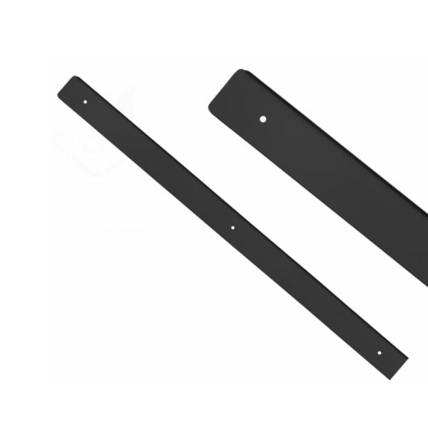Bande latérale pour plan de travail 38 mm R-3 anodisé noir NTP Gauche 