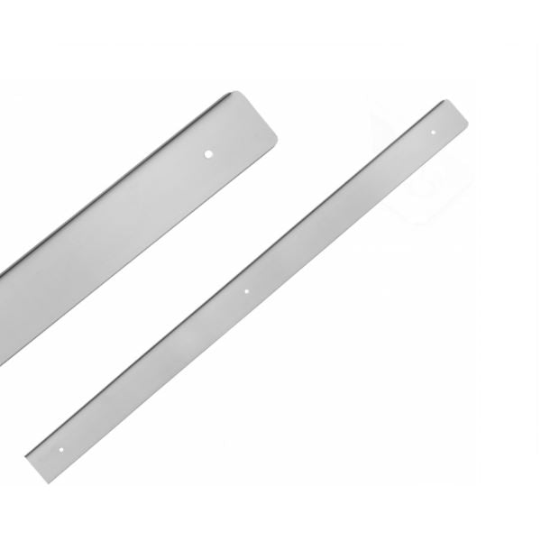 Bande latérale pour plan de travail de 38 mm R-3, Argent anodisé NTP Droite 