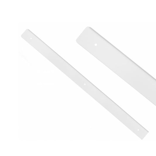 Bande latérale pour plan de travail R-3 de 38 mm, Aluminium revêtu de poudre blanche NTP Gauche 