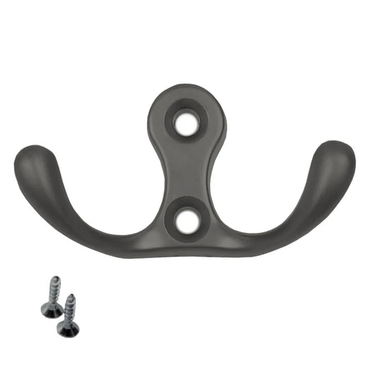 Crochet mural double - Noir WP01