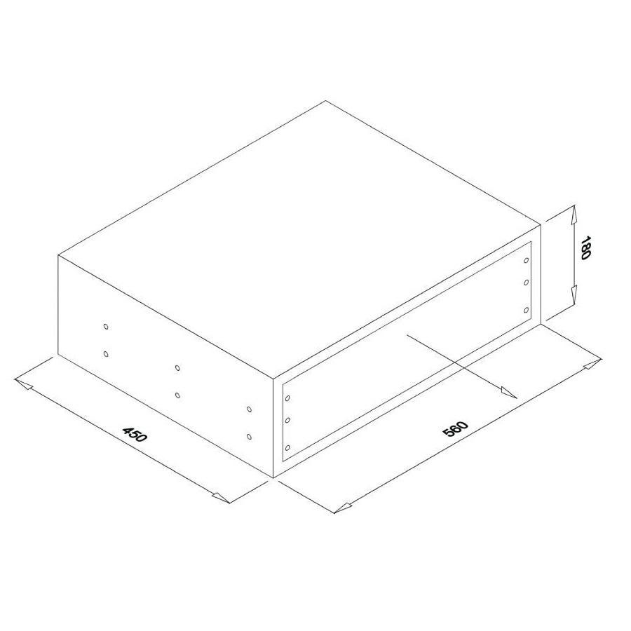 Coffre-fort pour tiroir 600mm