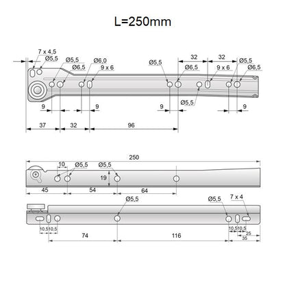 Ensemble de glissières à rouleaux POM blanches de 0,9 mm d'épaisseur NTP 