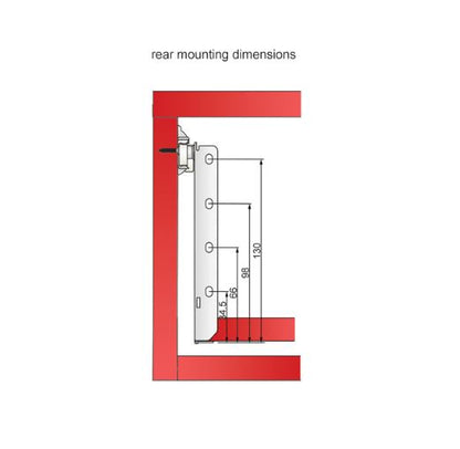 Ensemble de Metalbox avec rouleaux de POM, H150, épaisseur 1,2 mm, blanc NTP 