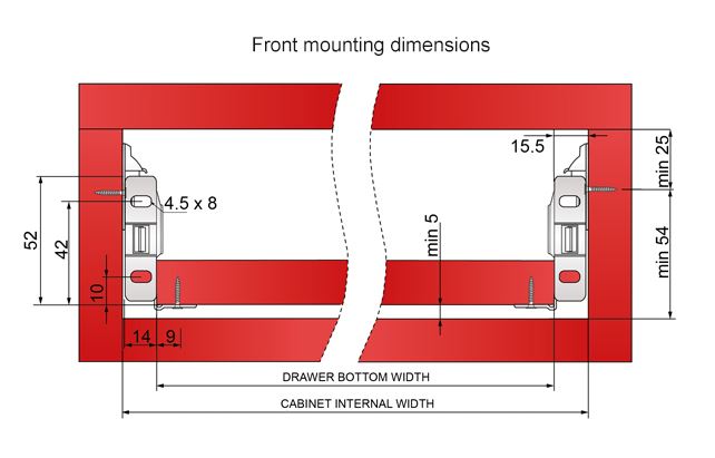 Ensemble de Metalbox avec rouleaux de POM, H54, épaisseur 1,2 mm, blanc NTP 