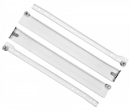 Ensemble de Metalbox avec rouleaux de POM, H54, épaisseur 1,2 mm, blanc NTP 450mm 